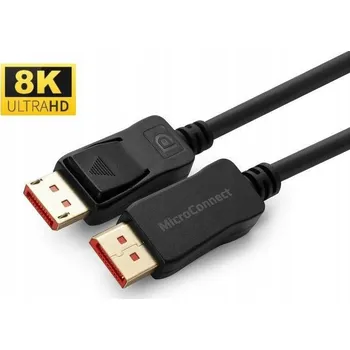 Video kabel Microconnect MC-DP-MMG-500V1.4 DisplayPort kabel 5 m černý