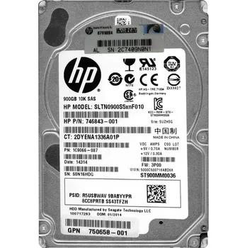 Interní pevný disk HP 746843-001 900GB 10K 64MB SAS-2 2.5'' SLTN0900S5xnF010