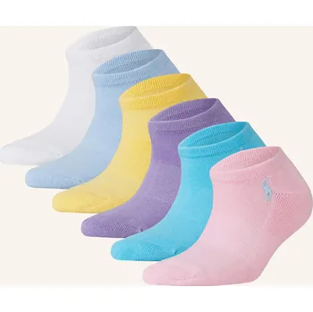 Dámské punčochy Polo Ralph Lauren Sneaker Ponožky, 6 Párů V Balení, 001 asst