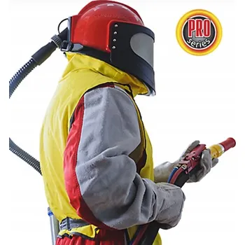 Příslušenství pro čtečku elektronické knihy Pískovací helma s pláštěm Contracor Aspect pro stavební dělníky a pískovače