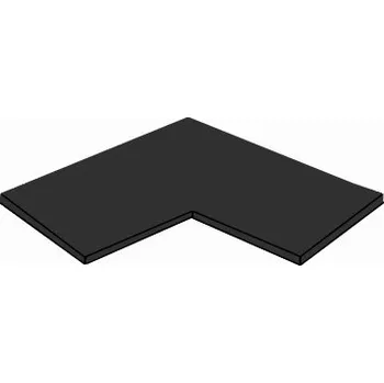 Kuchyňská skříňka ArtExt Kuchyňská skříňka spodní rohová FLORENCE lesk | D12 90 Provedení: Polica do D12/90 Černá