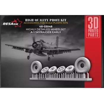 Plastikový model RESARM 1/48 Douglas A-1 Skyraider (early) wheels set