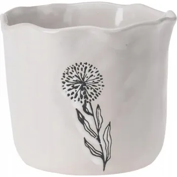 Květináč Květináč 12,5 cm plast bílý