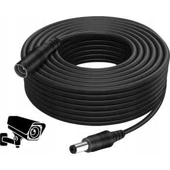 IP kamera Prodlužovací kabel pro napájení IP a CCTV kamer 3,5m Černý DC 2,1/5,5