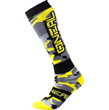 Pánské ponožky Podkolenky O´Neal PRO MX HUNTER black/gray/neon yellow (One Size)