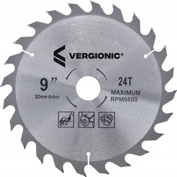 Vrták Vidiový kotouč Vergionic 230x30 mm na dřevo s redukcí