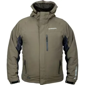 Rybářské oblečení Shimano Bunda Wear Rain Jacket Padded Green vel. XXL