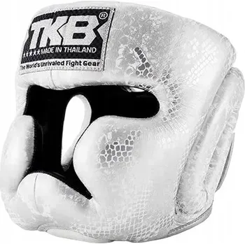BOXERSKÁ PŘILBA TOP KING SUPER STAR SNAKE TOP KING XL BÍLÁ STŘÍBRNÁ