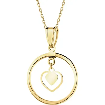 Přívěsek Zlatý přívěsek - srdce - AP540-9147