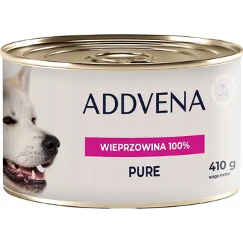 Krmivo pro psa Addvena Moist PURE Vepřové 100% krmivo mokré pro psy 410g ČISTÉ MASO