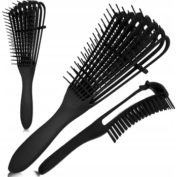 kartáč na vlasy Kartáč na rozčesávání vlasů ASK z plastu černý