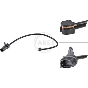 Brzdová destička Výstražný kontakt, opotřebení obložení A.B.S. 39452