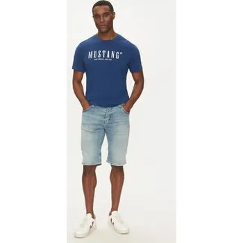 Dámské kraťasy Mustang Džínové šortky Chicago 1012672 Modrá Slim Fit 38