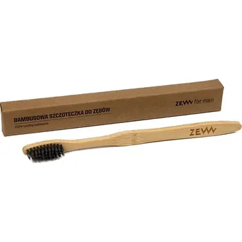 Zubní kartáček Zew For Men, Bambusový zubní kartáček pro dospělé 100% biologicky odbouratelný
