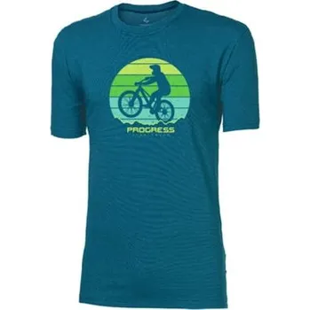 Pánské tričko BARBAR "BIKER" pánské triko s bambusem petrol L