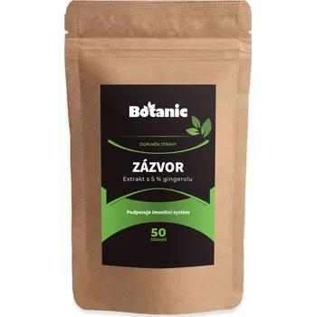Doplněk stravy Botanic Zázvor - Extrakt s 5 % Gingerolu 40 g