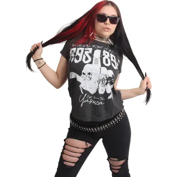 Dámské tričko Dámské triko Yakuza Shot Curved Crew 24147 anthrazite velikost: XXL