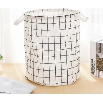 Koš na prádlo Koš na prádlo a hračky s uchy | Úložný prostor - bílá1 S