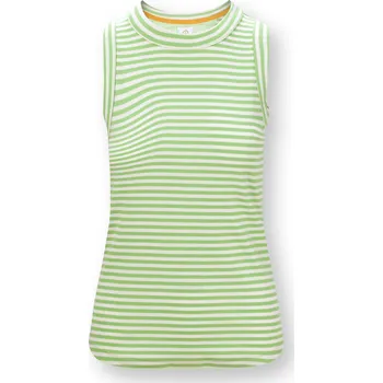 Dámské tričko PIP Studio Trinity top bez rukávů Little Sumo proužek zelená Velikost: S