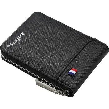 Peněženka Pánská malá peněženka na zip | pouzdro na mince - černý