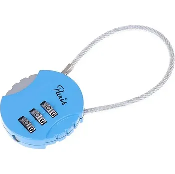 Visací zámek Digitální kódový zámek na kufr | Mini zámek na kód - modrý