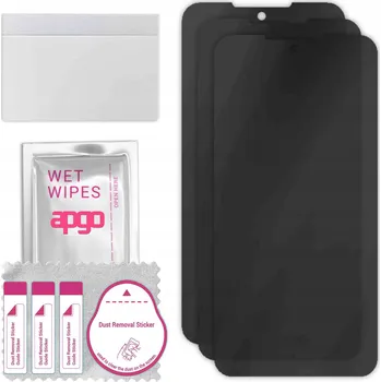 Pouzdro na mobilní telefon 3x Hybridní Sklo s Filtrem Soukromí pro Oukitel WP27, PRIVACY