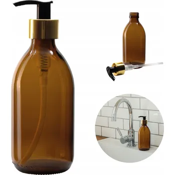 Obraz Dávkovač Zaplanowane skleněný hnědý 300 ml ruční