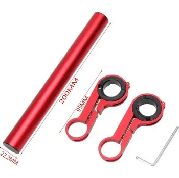 držák na cyklocomputer a světlo | montážní stojan, držák na kolo - Červená 20 cm