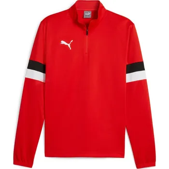 Pánská mikina Pánská Mikina PUMA TEAMRISE 1/4 ZIP TOP 65865601 – Červená XL