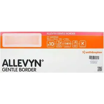 Krytí na ránu Allevyn Gentle Border 10 x 30 cm bal=10ks