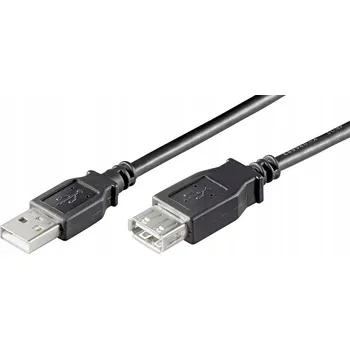Kabel do PC Prodlužovací USB 2.0 kabel A-A (M-F) 10 cm