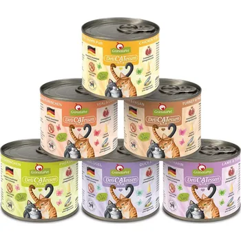 Krmivo pro kočku GranataPet pro kočky – Multipack 3 DeliCatessen bez rybího masa 12× 200 g