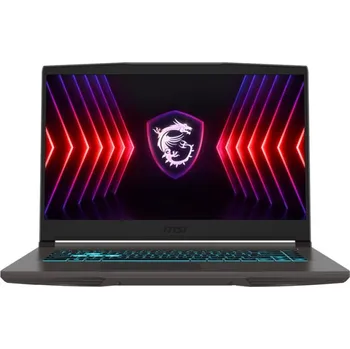 Notebook MSI Thin 15 B12UCX-1818XPL Intel® Core™ i5 i5-12450H Laptop 39,6 cm (15.6") Full HD 16 GB DDR4-SDRAM 512 GB SSD NVIDIA GeForce RTX 2050 Wi-Fi 6E (802.11ax) NoOS Šedá