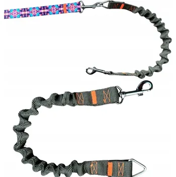 Vodítko pro psa Tlumič Nárazů pro Vodítko pro Psa KHAKI vodítko sportovní tradiční