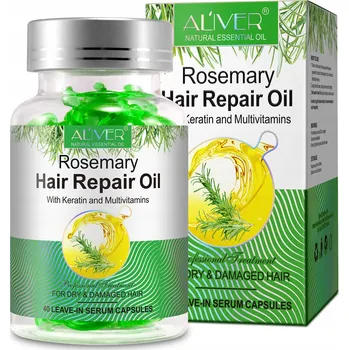 Vlasová regenerace Aliver Rosemary Hair Repair Oil Capsules olejové kapsle na vlasy 40 ks