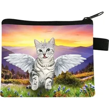 Peněženka Roztomilá mini peněženka s kočičím motivem | dětská peněženka - 016