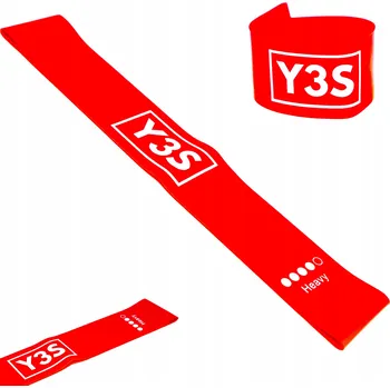 MINI POSILOVACÍ GUMA (ODPOR 10-15 kg) 30 cm červená Y3S