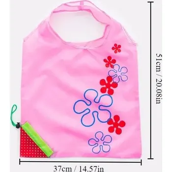 Kabelka Skládací nylonová dámská taška | Kabelka nákupní - 1ks růžové