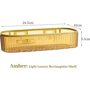 police Plastová závěsná police koupelnová kuchyňská | Úložné police, Regály - Proužek jantaru