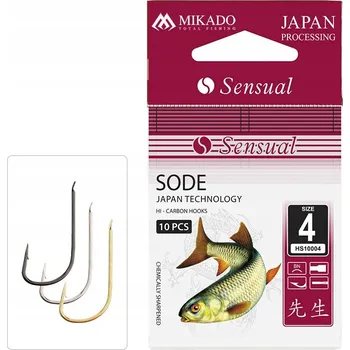 Rybářský háček Háčky na vodu, plovoucí háčky, s protihrotem Mikado SODE 10 ks