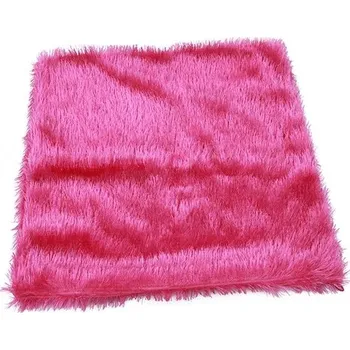 Povlak na polštářek Umělá kožešina | domácí dekorace | povlak na polštář - Růžově červená