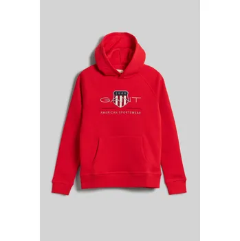 Dívčí mikina MIKINA GANT ARCHIVE SHIELD HOODIE BRIGHT RED