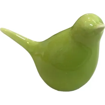Bytová dekorace Porcelánový ptáček BIRDETTA 9 cm - více variant Barva: Zelená