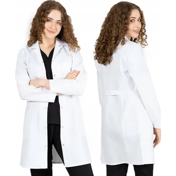 Kuchyňská zástěra Dámský lékařský laboratorní plášť 092T s patentními ZÁSTĚRA vel. 54