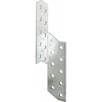 Stavební materiál Krokevní spojka pravá pozink 32x32x170 mm, tloušťka 2 mm