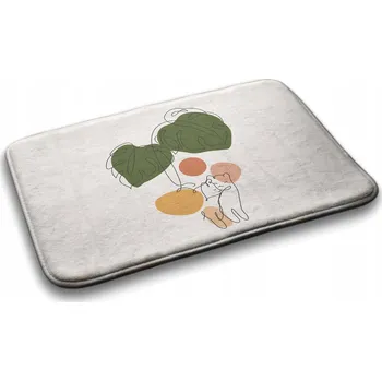 Koupelnová předložka Měkká koupelnová předložka Kočky monstera