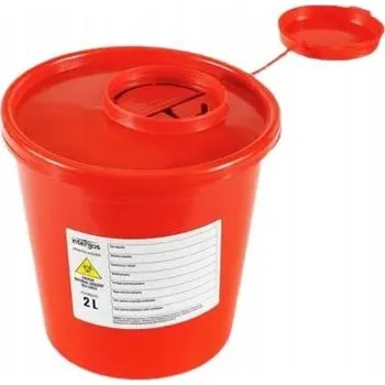 Železářství Intergos Červená nádoba na nebezpečný lékařský odpad 0.7 l