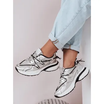 Dámská fitness obuv Dámské boty DSTREET STŘÍBRNÁ 40