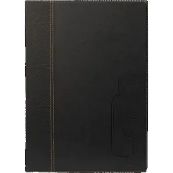 Značení SECURIT Vinný lístek Trendy A4 - černá MC-TRWC-BL