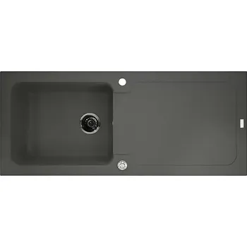 Nerezový dřez Carea Vestavný dřez Botia 1, 500 × 1180 × 185 mm, šedý, CAREAlith 3512342830025